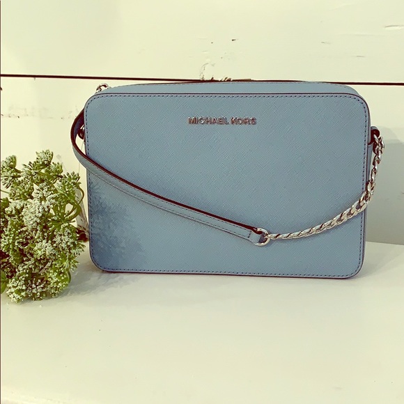 💙Michael Kors Jet Set Lg EW Crossbody POWDER BLUE - Picture 2 of 8